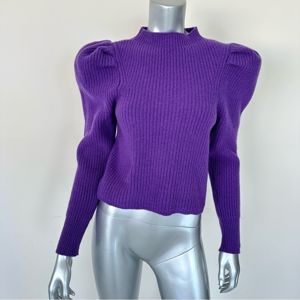 Sandro Vibrant Purple Cowl Neck Sweater